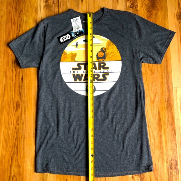 NEW FIFTH SUN STAR WARS Last Jedi BB-8 Tee Gray Medium UNISEX Men’s - Picture 8 of 16